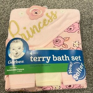 Princess Baby girl 4 PC towel set